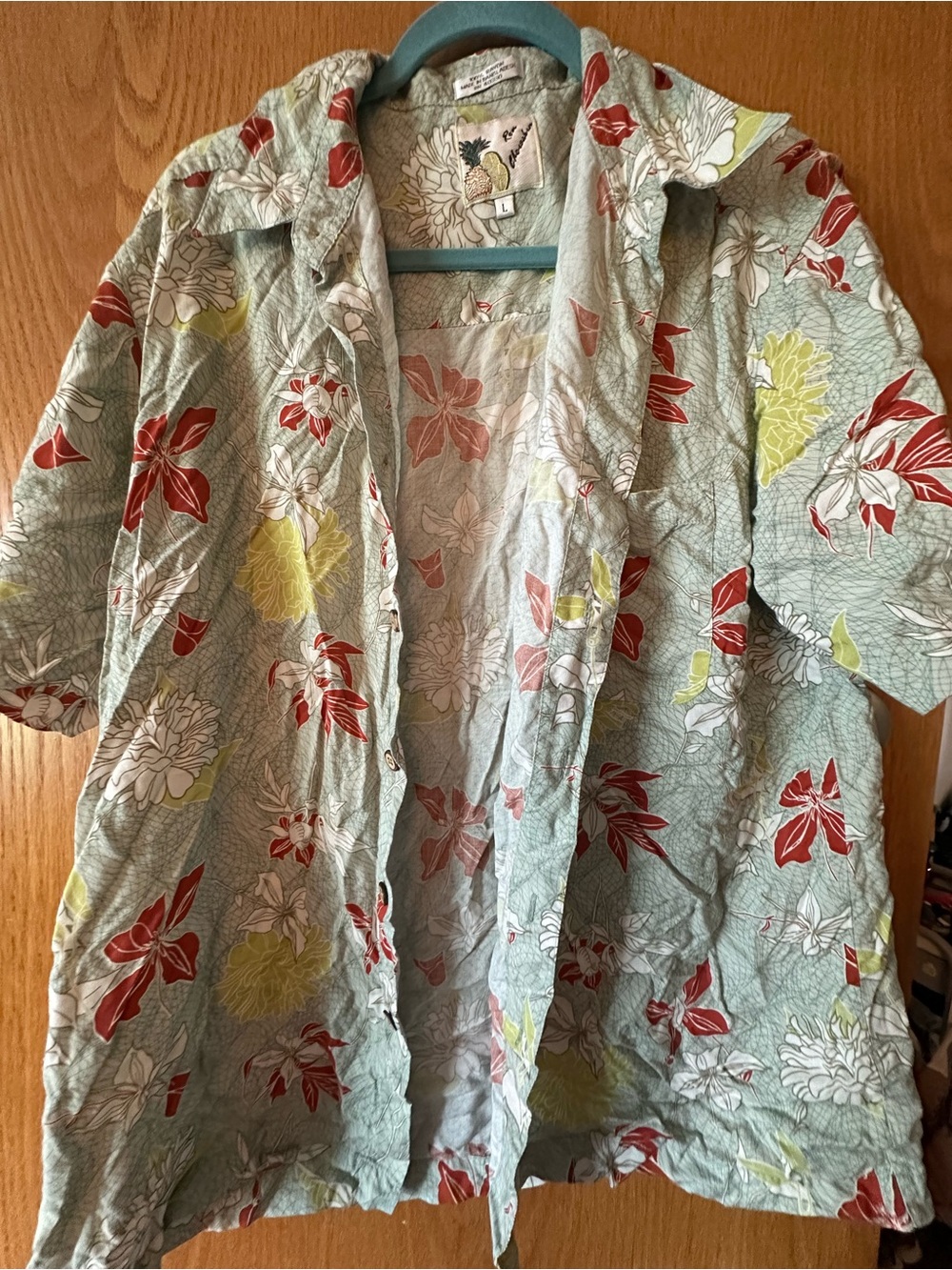 Rayon Button Down Hawaiian shirt
